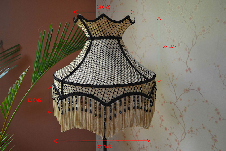 Black Gold Vintage Lampshade