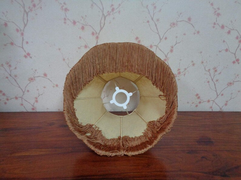 Gold Lace Chiffon Eye Lampshade