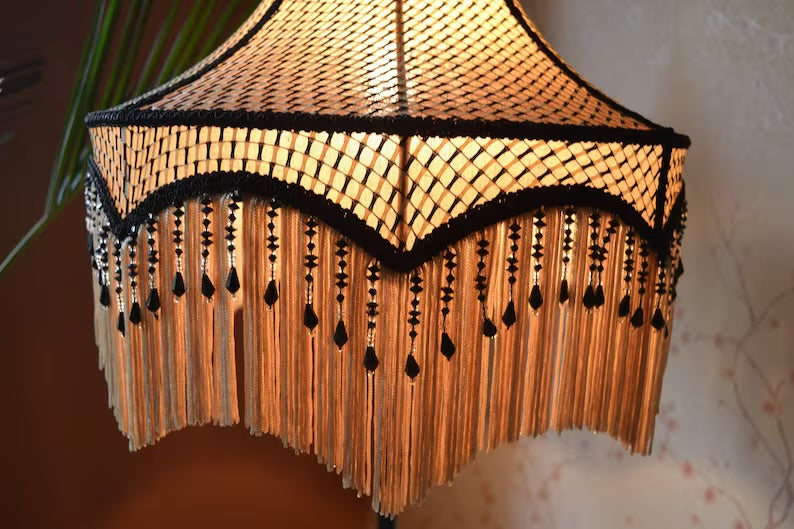 Black Gold Vintage Lampshade