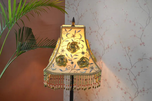 Gold Embroidered Victorian Luxury Lamp Shade