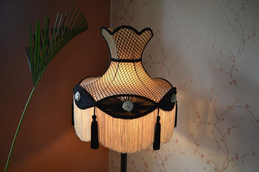 Midnight Gold Corset Elegance Lampshade