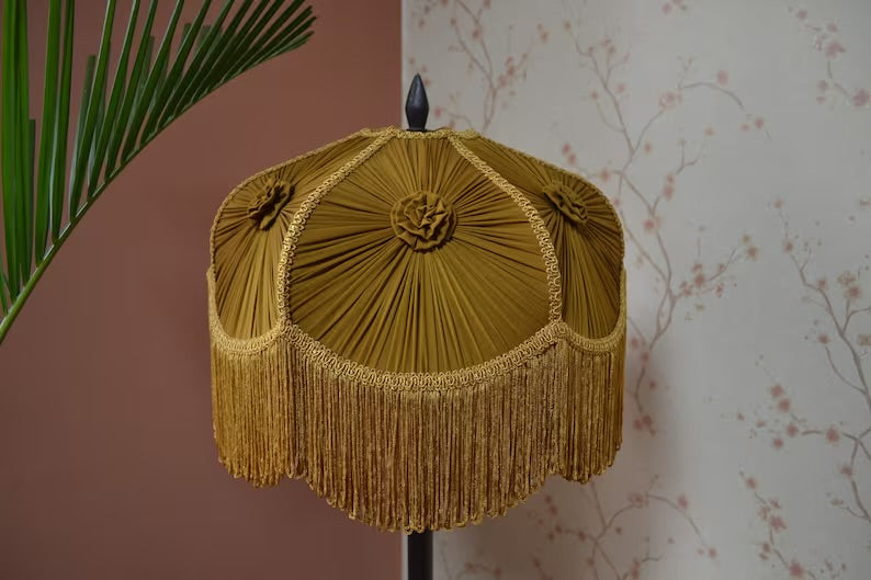 Antique Gold Hexagonal Retro Lampshade