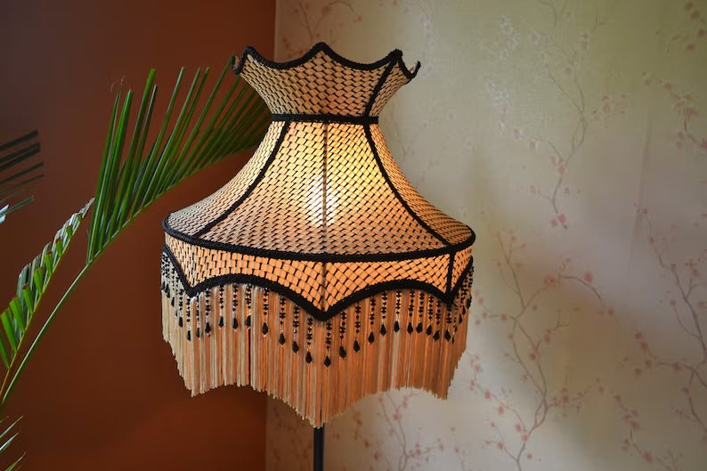 Black Gold Vintage Lampshade