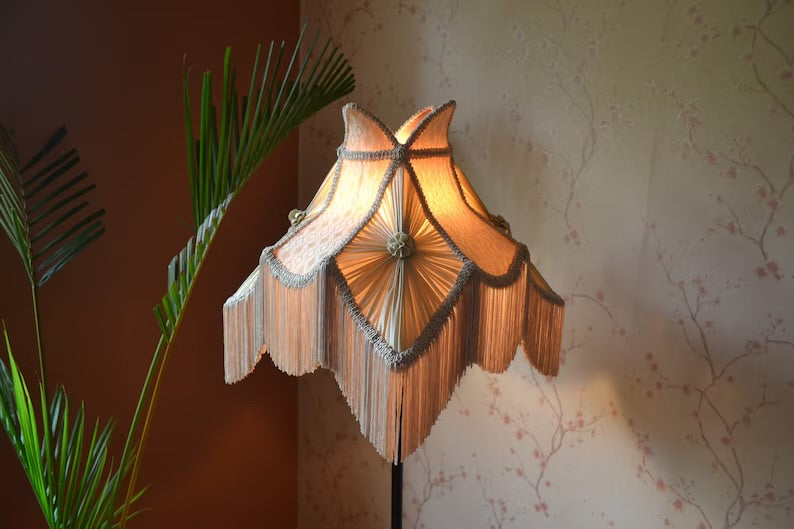 Retro Beige Ivory Elegance Lampshade