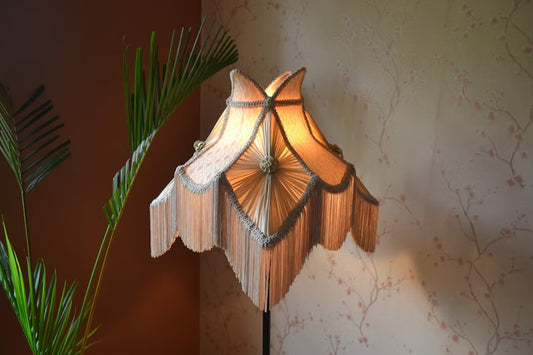 Retro Beige Ivory Elegance Lampshade