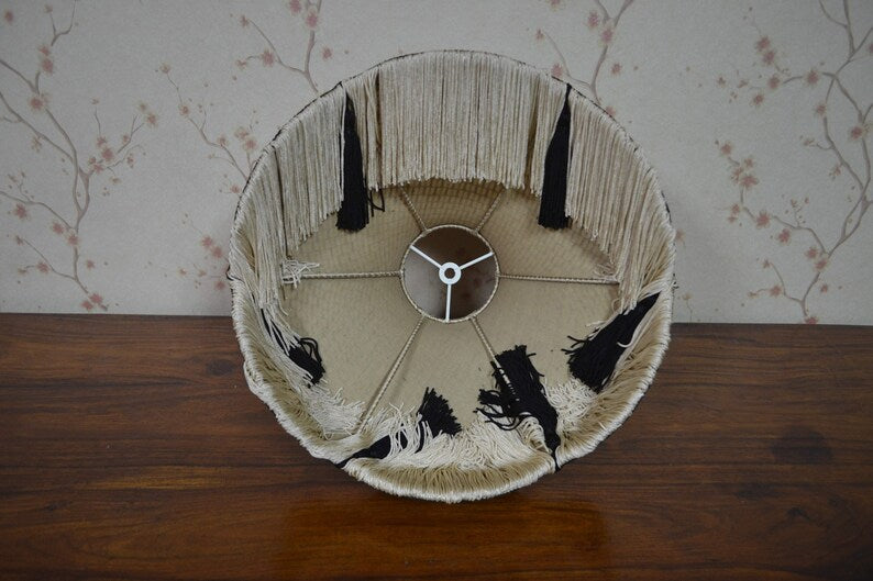 Midnight Gold Corset Elegance Lampshade