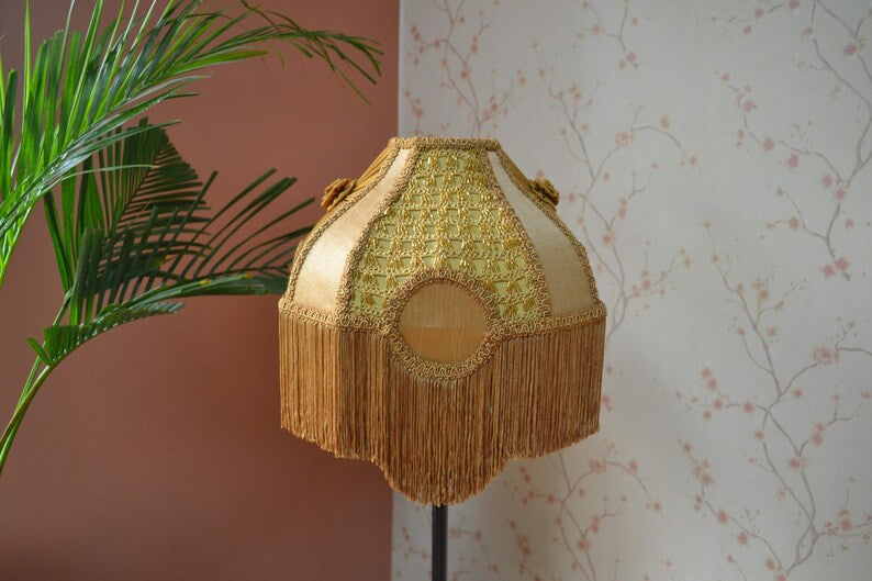 Gold Embroidery Victorian lampshade