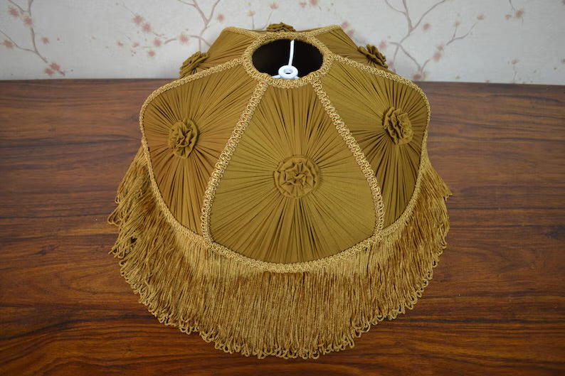 Antique Gold Hexagonal Retro Lampshade