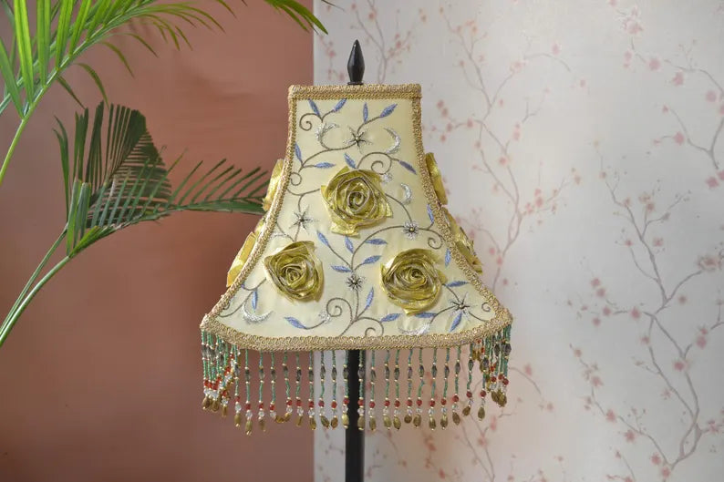Gold Embroidered Victorian Luxury Lamp Shade