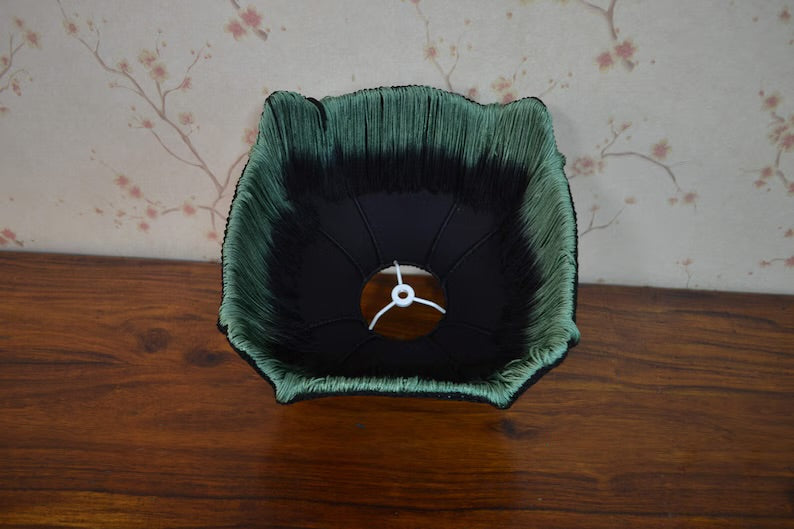 Mystic Night Safari Fringe Printed Lampshade