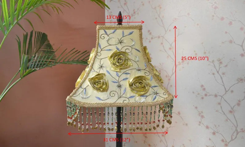 Gold Embroidered Victorian Luxury Lamp Shade