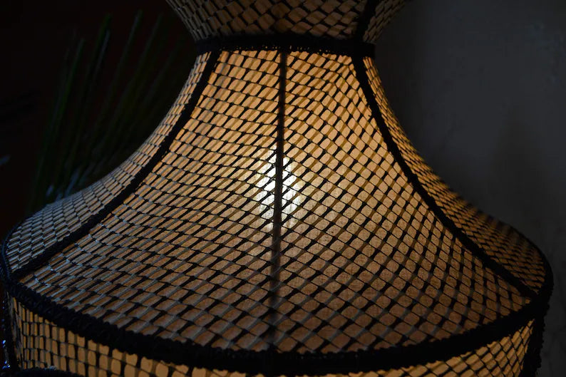 Black Gold Vintage Lampshade
