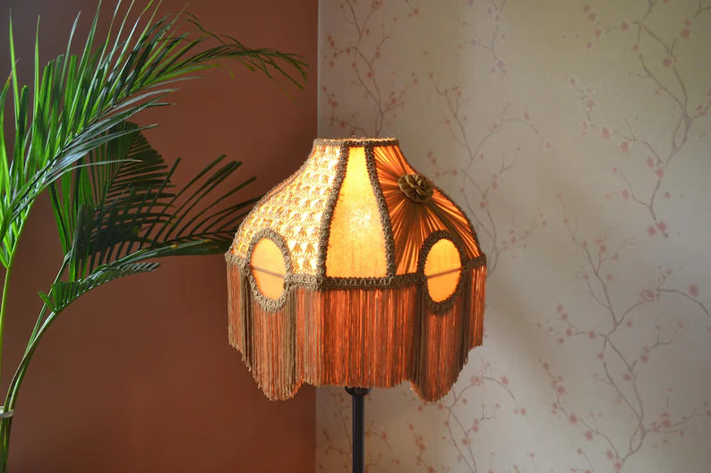 Gold Embroidery Victorian lampshade