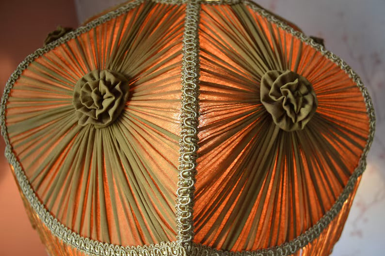 Antique Gold Hexagonal Retro Lampshade